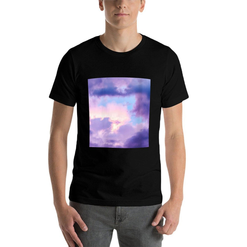 Womens Twilight Sky Purple Sunset Clouds  Easy-care T-Shirt