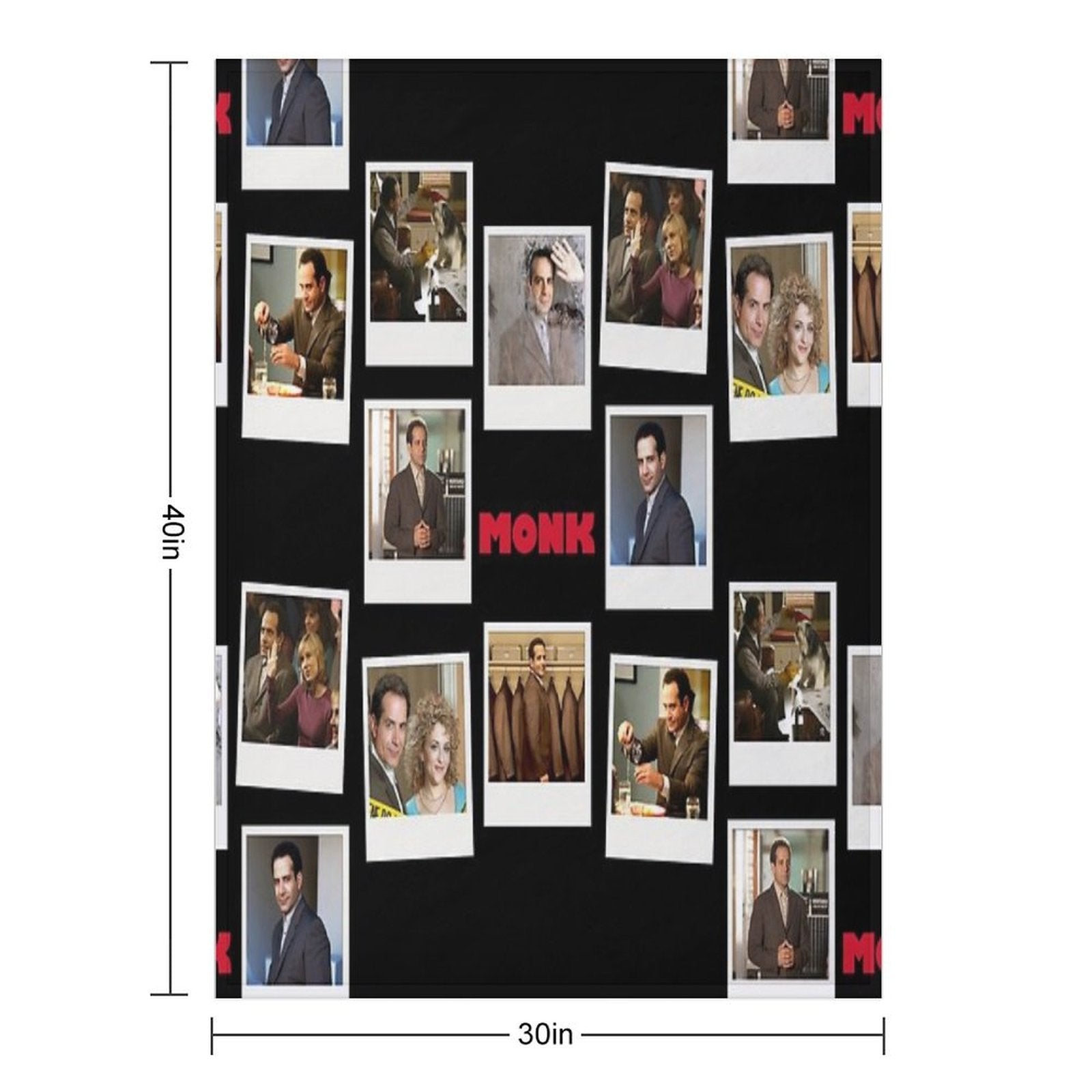 Adrian Monk Fan Collage Inspired by A Brilliant Detective Multi-functional Throw Blanket