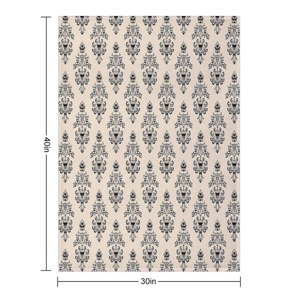 Haunted Mansion Wallpaper Hazelnut #Pastel Durable Throw Blanket