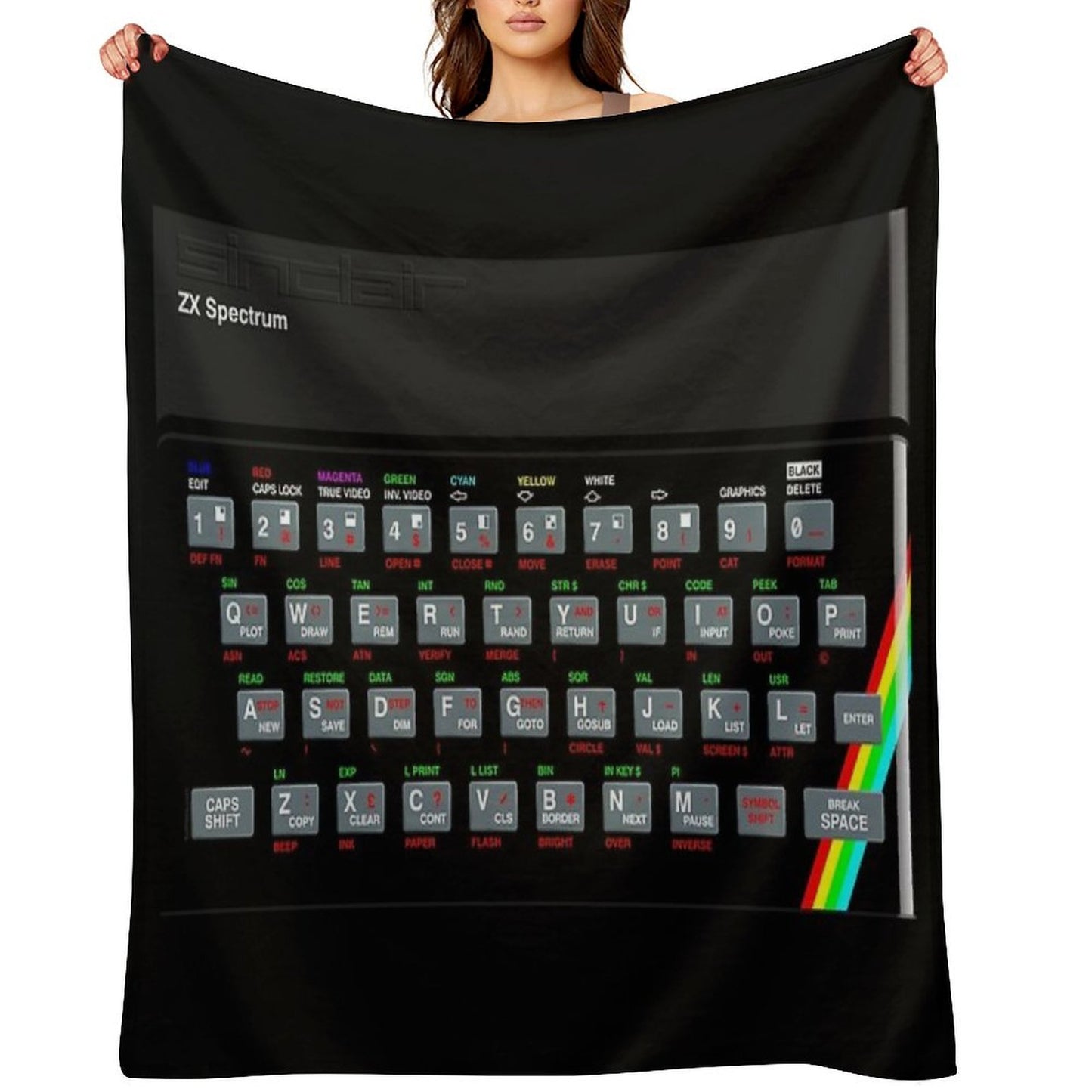 ZX Spectrum Versatility Throw Blanket