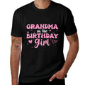 Grandma Of The Birthday Pink Girl Matching Family  Moisture-wicking T-Shirt
