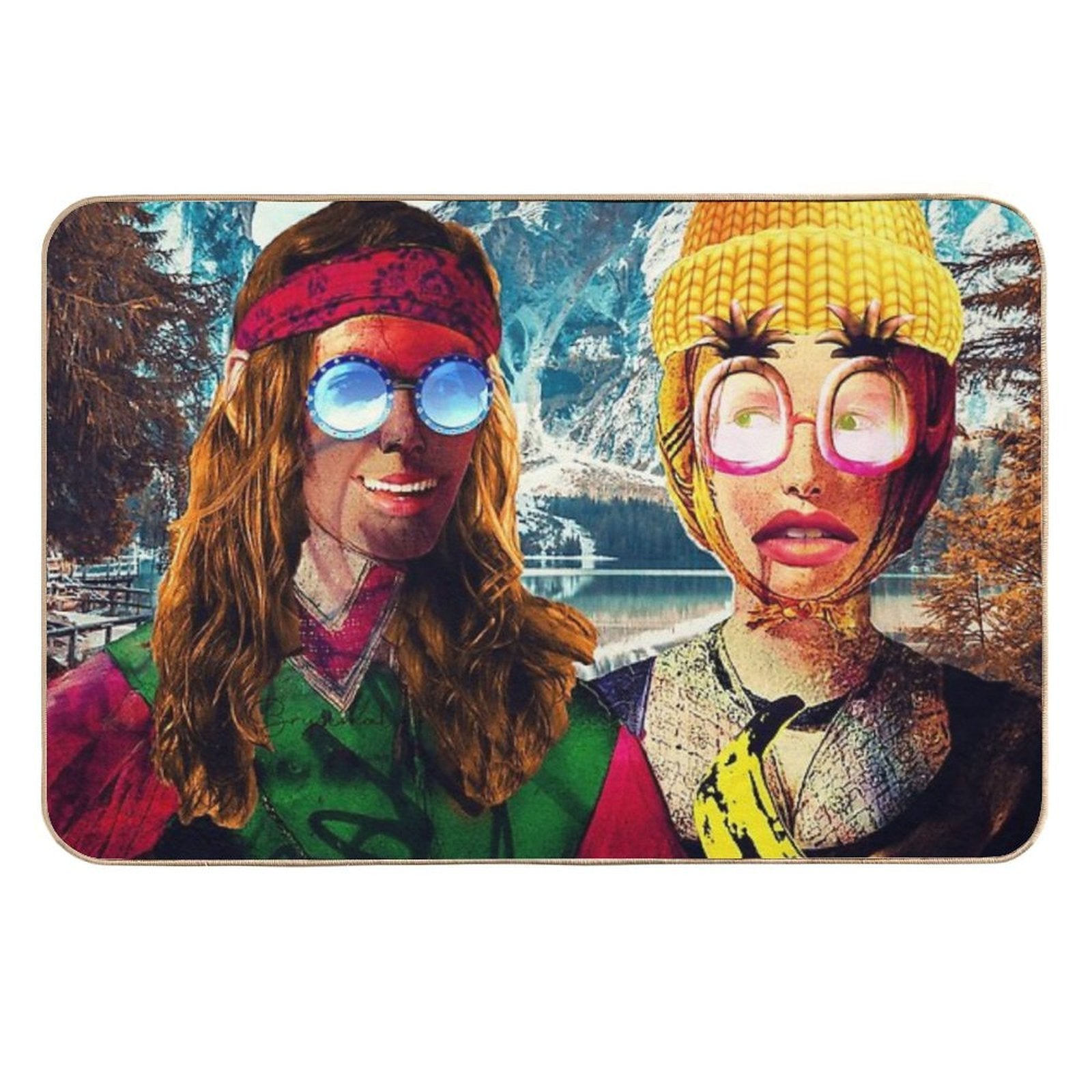 Georges De La Tour (The Fortune Teller) by Brysemal  Dirt-Trapping Bath Mat