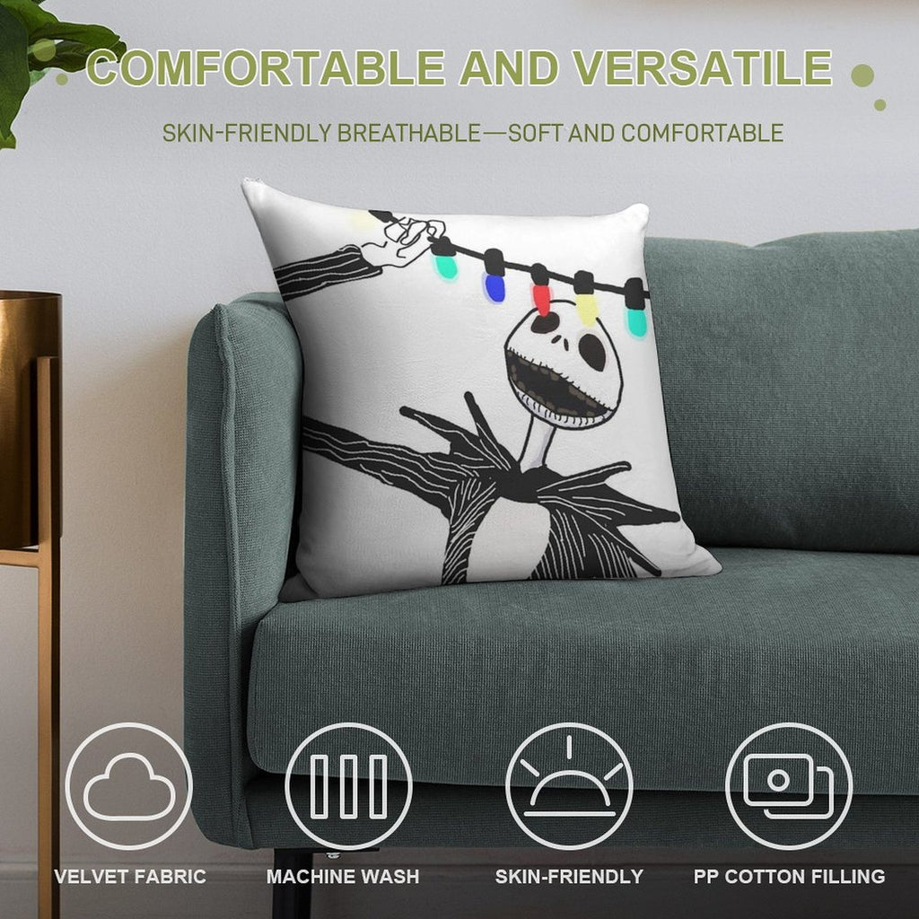 Nightmare before Christmas Soft Washable Throw Pillow