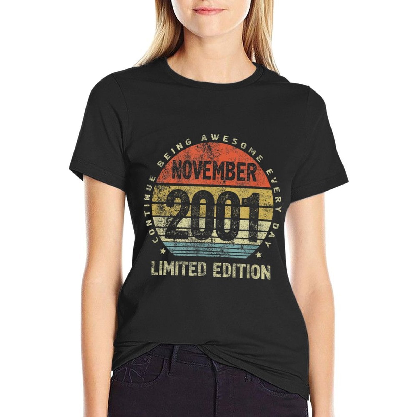 21st Birthday Ideas for Son Or Daughter - Born in 2001  Slim-fit Cut T-Shirt