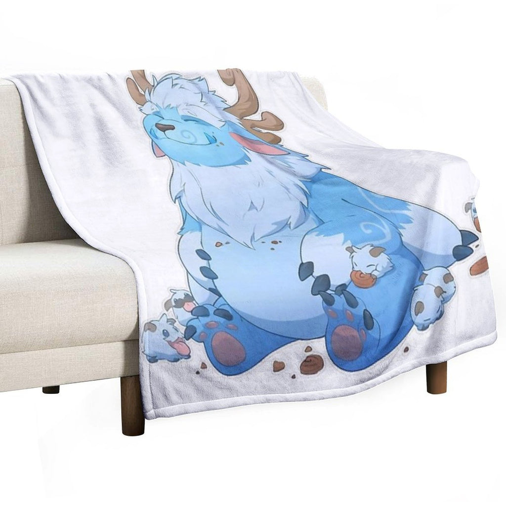 Adorable Nunu Premium Throw Blanket