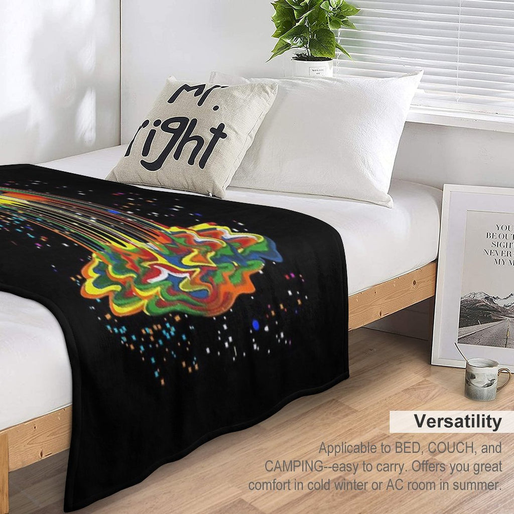Awesome Graphic Melting Rubik Rubix Rubics Cube Durable Throw Blanket