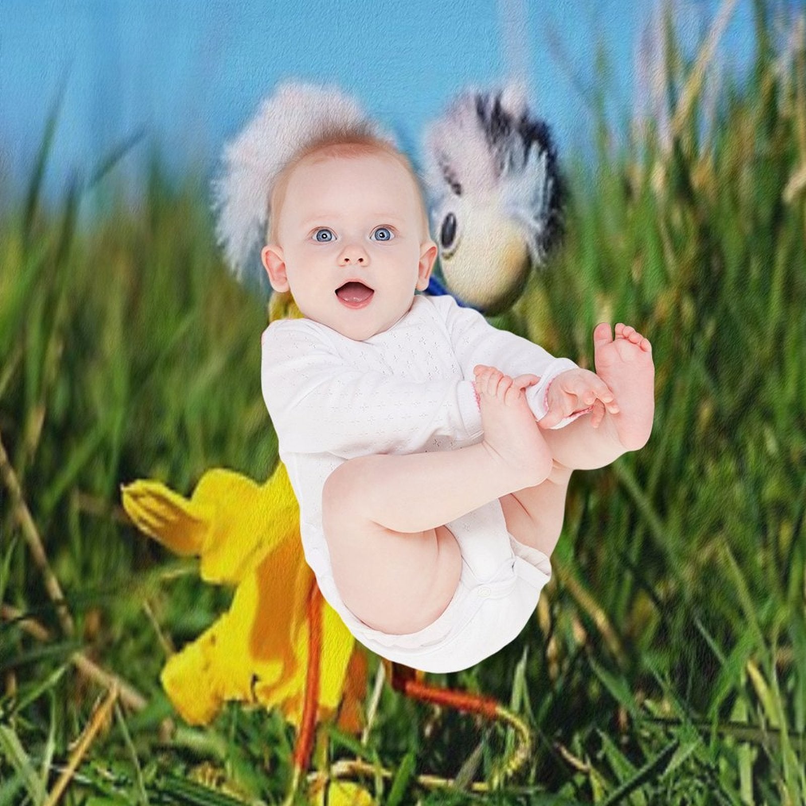 Graceful Dancing Active Fubby Doll Couple. Shrink-resistant Throw Blanket