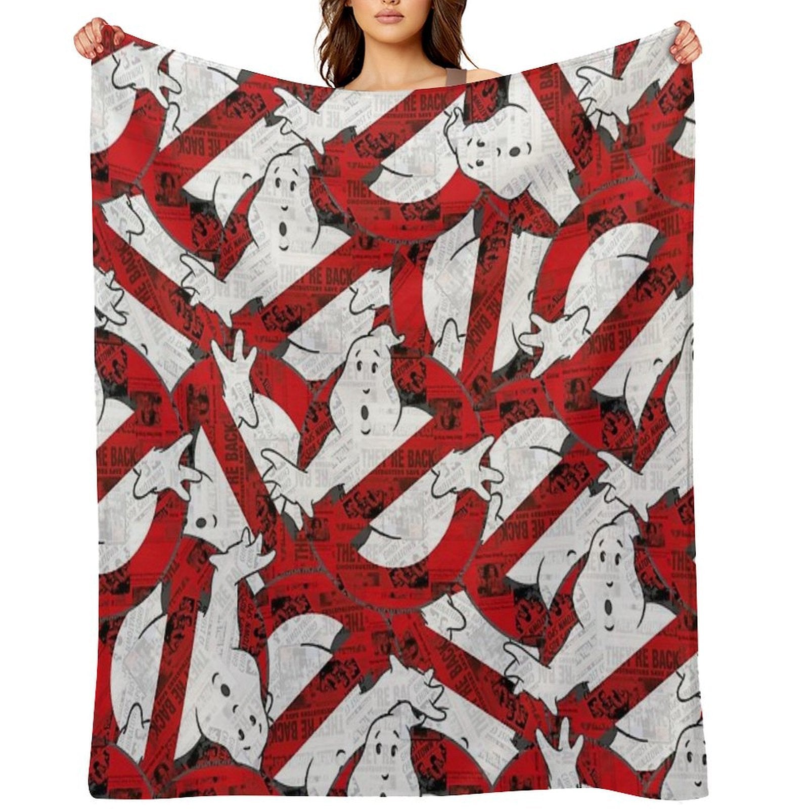 The GhostBusters Logo Pattern Multi-functional Throw Blanket