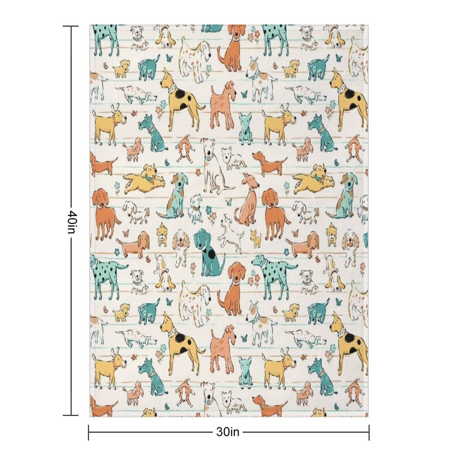 Dogs Dogs Dogs Gift-ready Throw Blanket