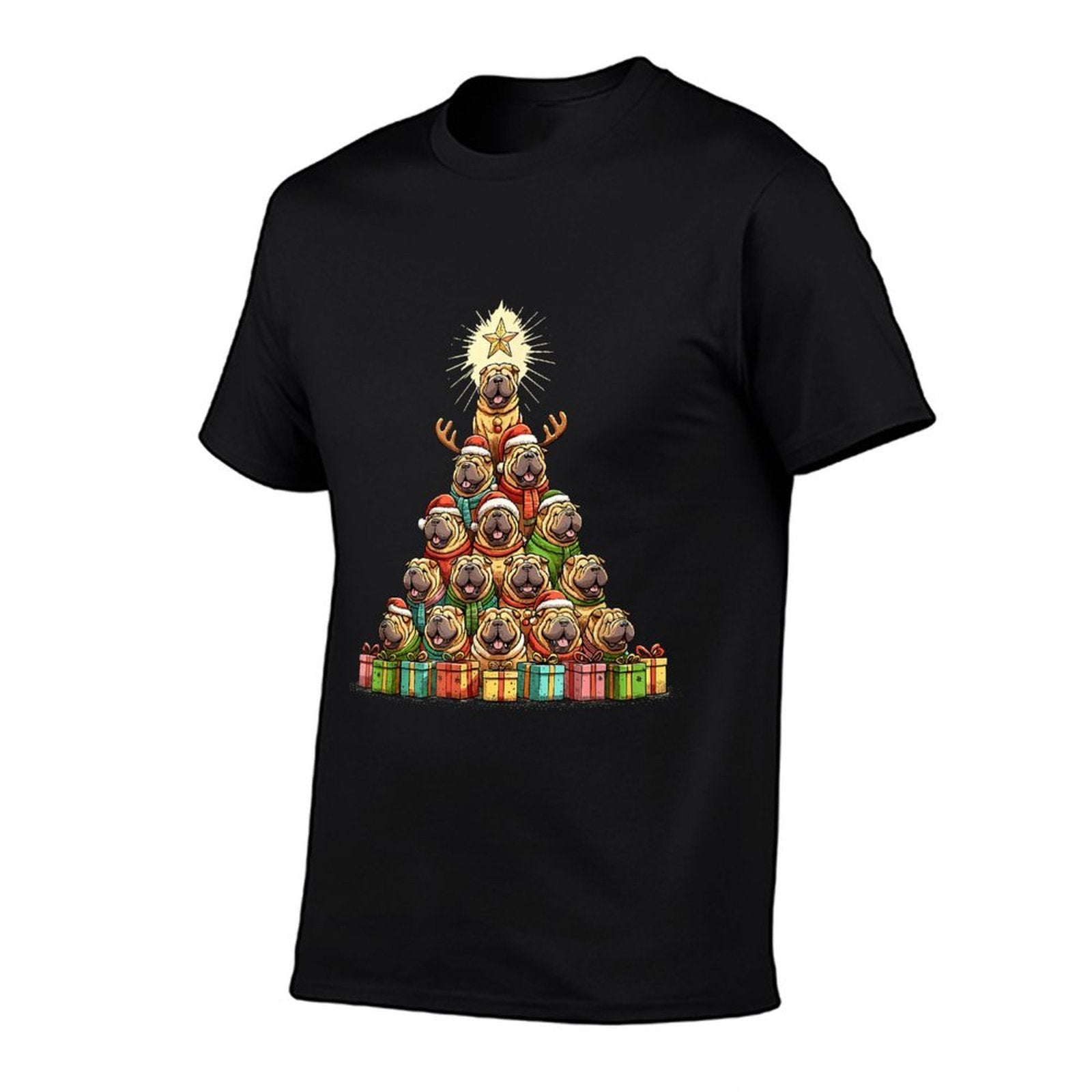 Christmas Tree Chinese Shar-Pei Shar Pei  Trendy Pattern T-Shirt