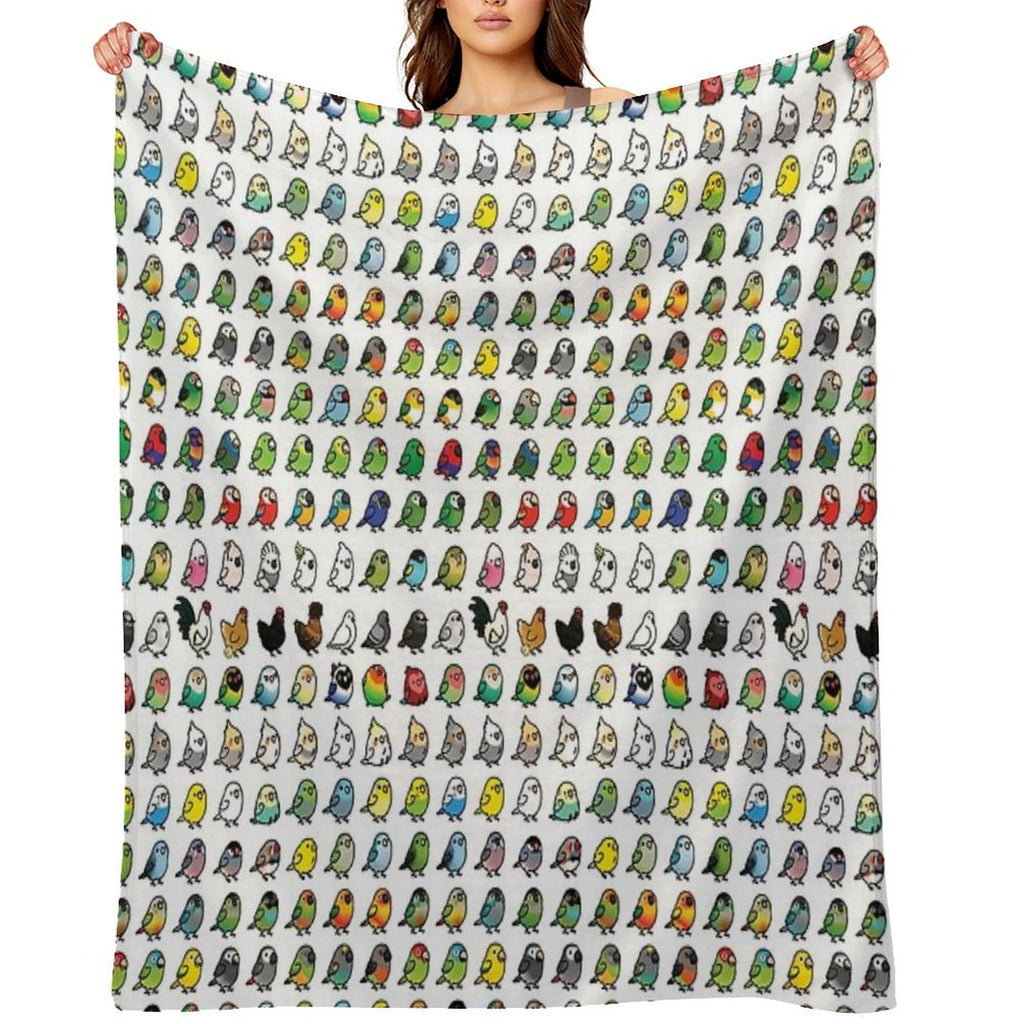 Everybirdy Collection Wrinkle-free Throw Blanket