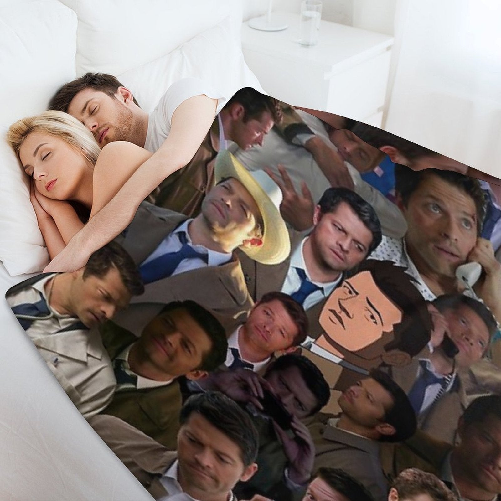Castiel Collage Blanket All-season Throw Blanket