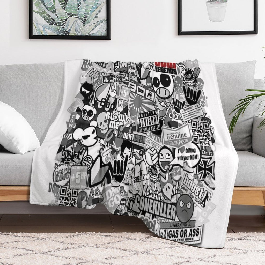 JDM LEGENGS Travel-friendly Throw Blanket