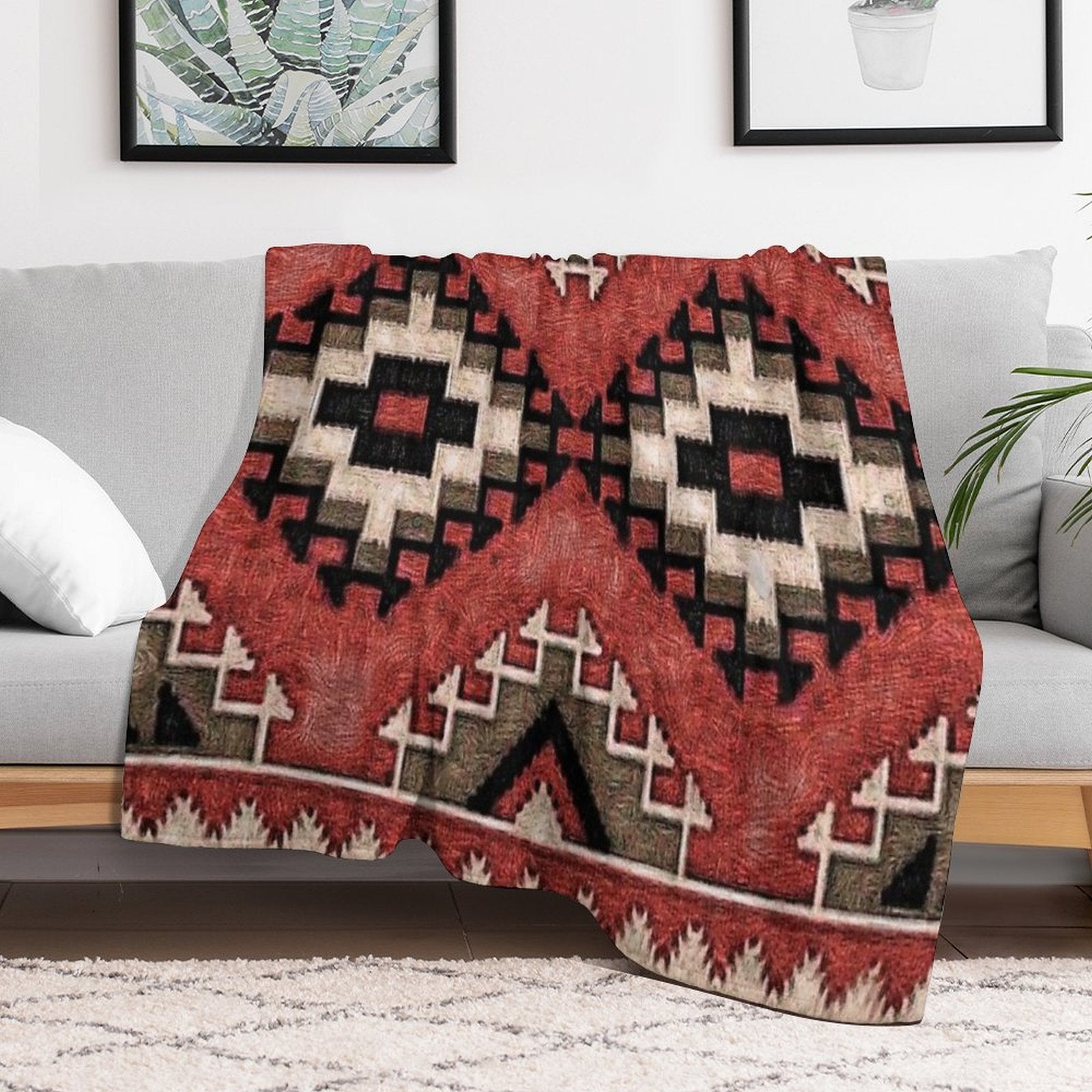 Tribal Pattern 3 Versatility Throw Blanket