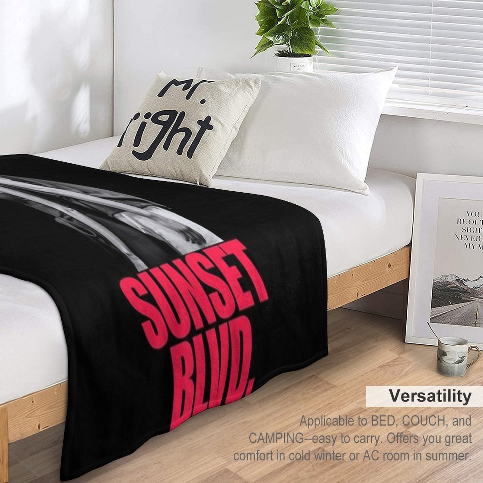 Sunset Blvd. with Nicole Scherzinger And Tom Francis Velvety-soft Throw Blanket