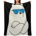 Ice Bear Travel-friendly Throw Blanket