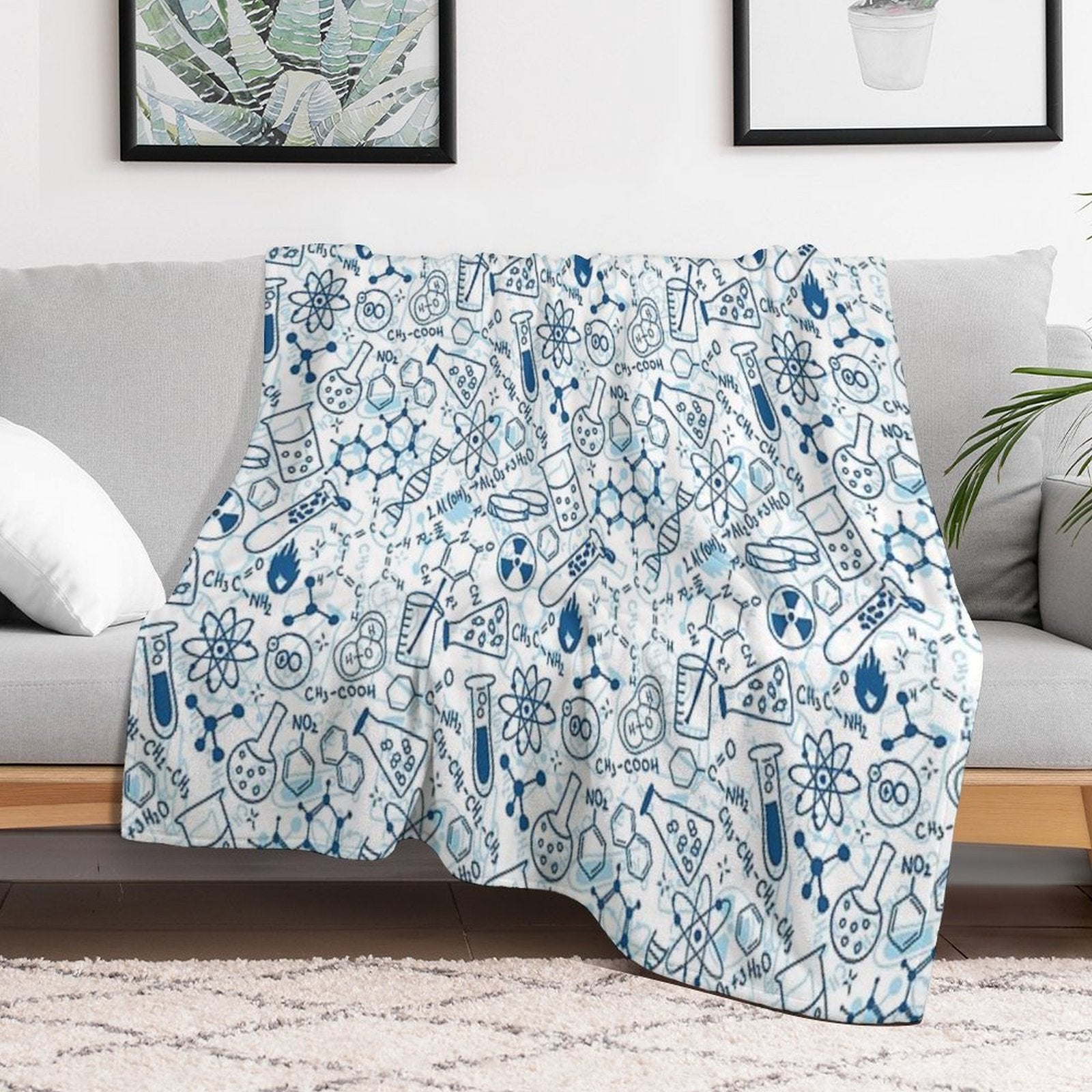 Chemistry Durable Throw Blanket