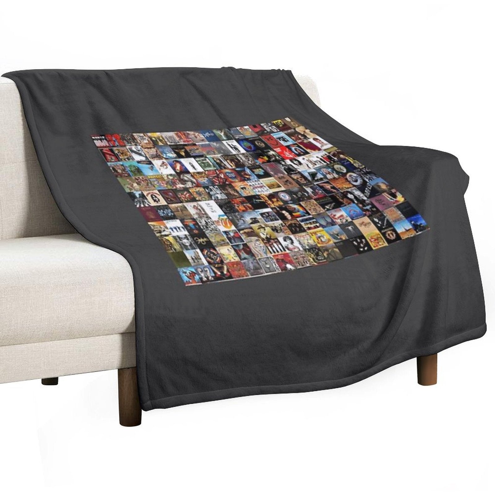 Classic Rock Covers - Collage Essential Shrink-resistant Throw Blanket