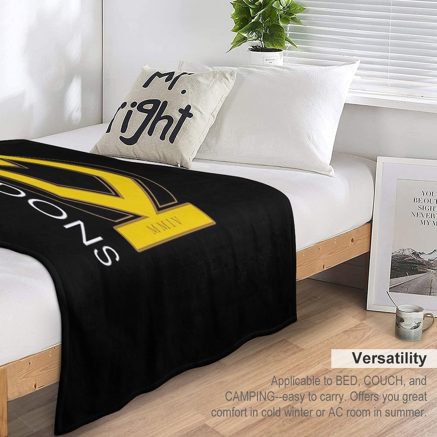 MK Dons FC Plush Throw Blanket