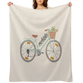 Matilda Bicycle Harry Styles Wrinkle-free Throw Blanket