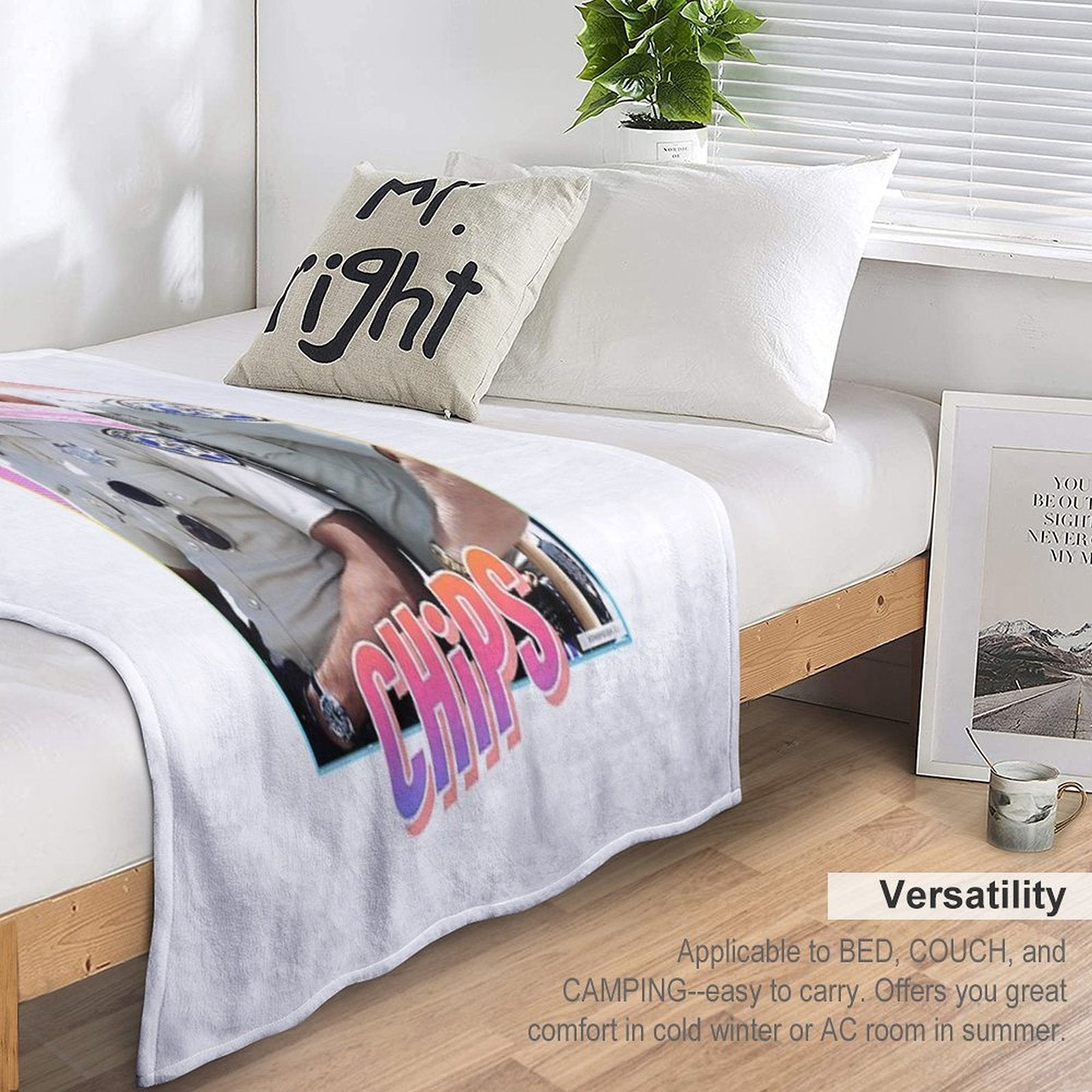 CHiPs - 80s Design Shrink-resistant Throw Blanket