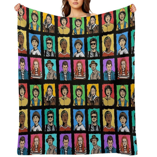 Stranger Things Art Comfort Throw Blanket