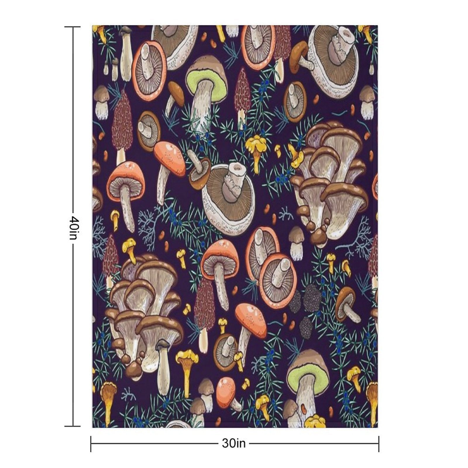 Dark Dream Forest Velvety-soft Throw Blanket