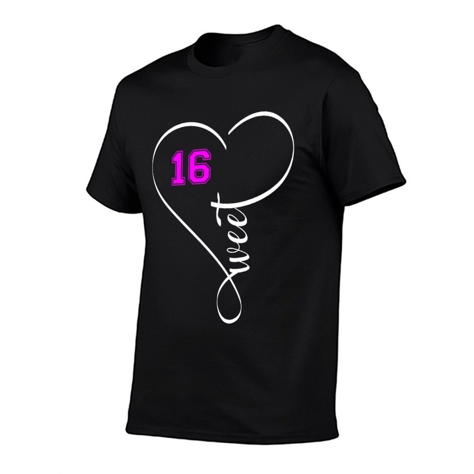 Sweet Sixteen Birthday Fornager Heart Girls  Cotton T-Shirt