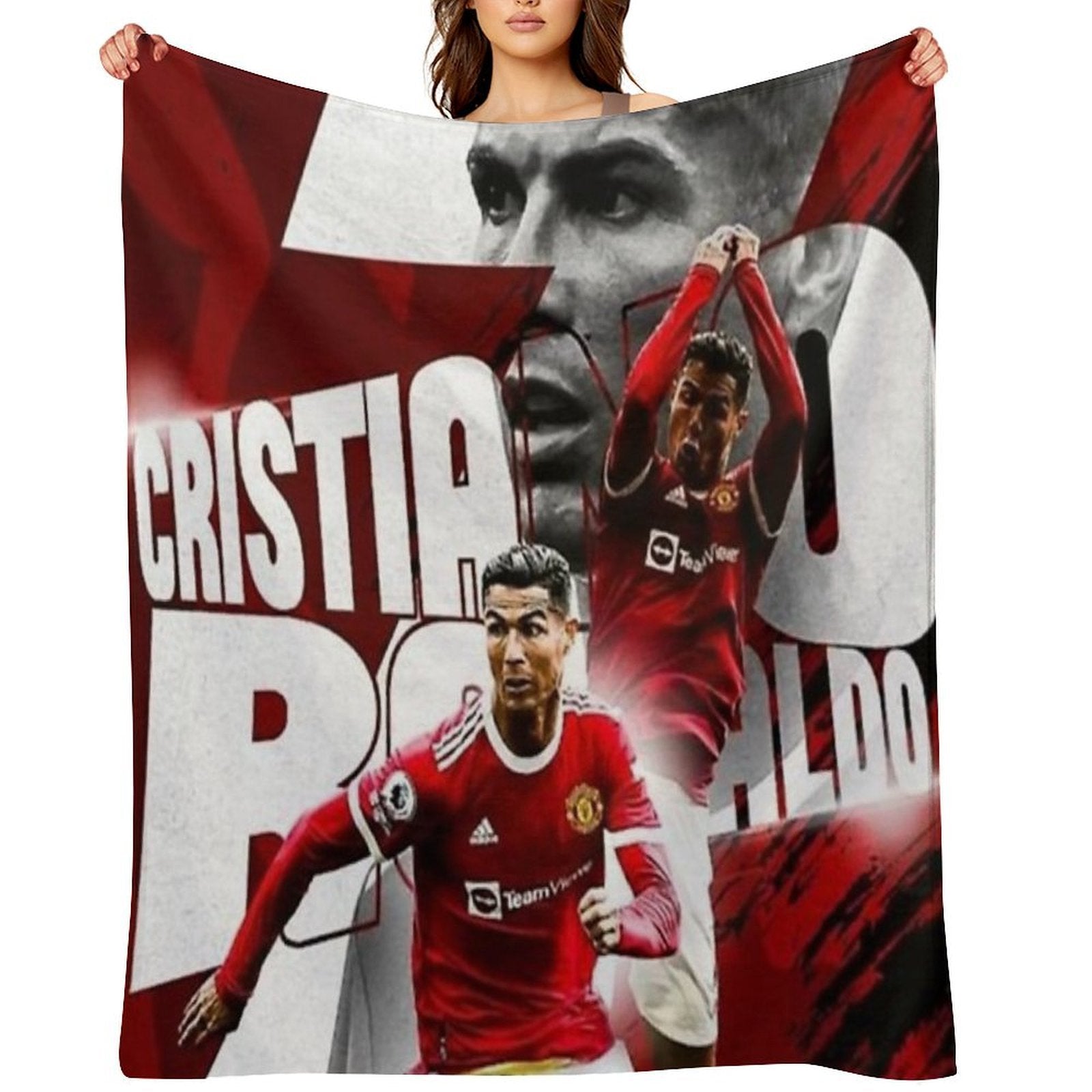 Cristiano Ronaldo Illustration Multi-functional Throw Blanket