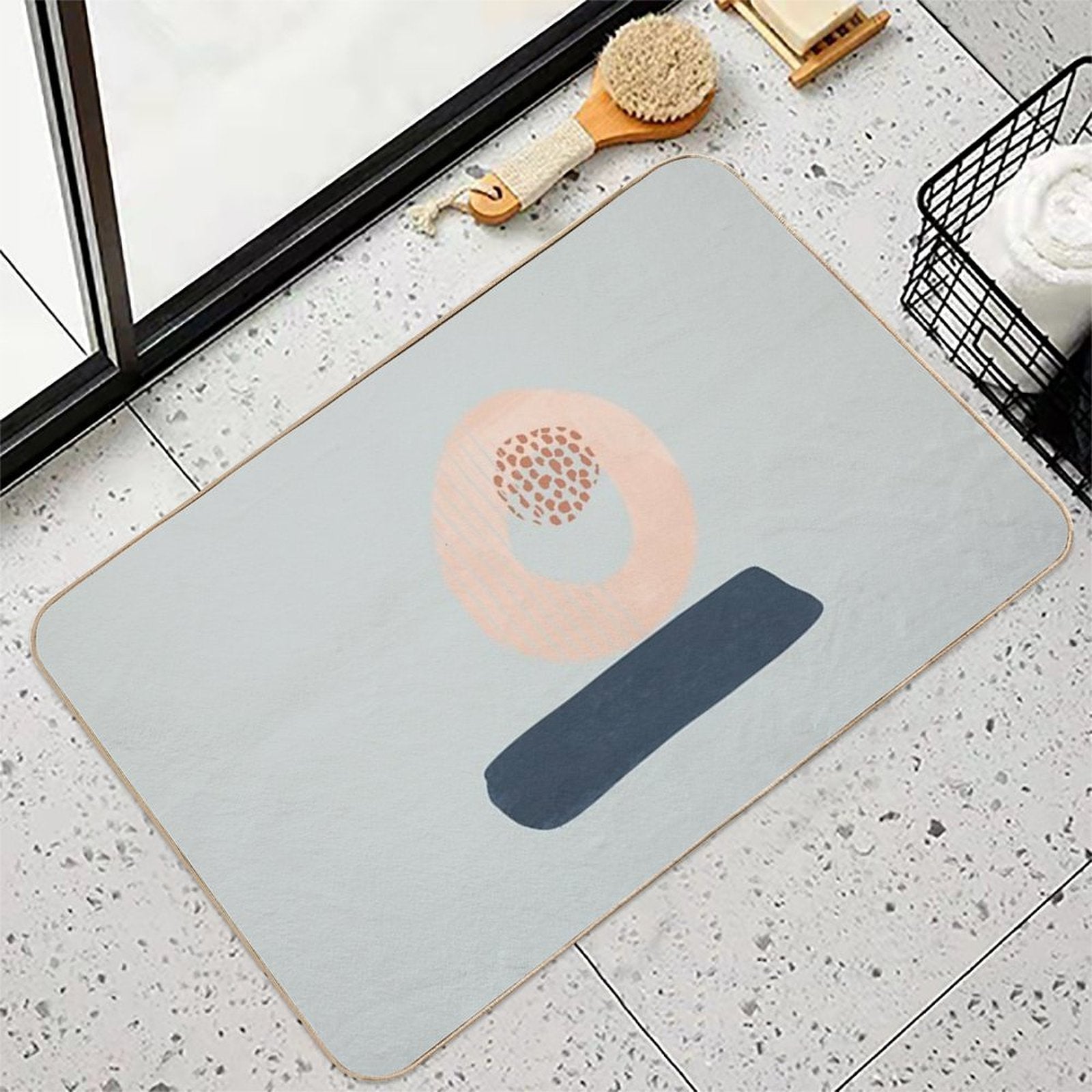 Abstract Shapes II  Versatile Bath Mat