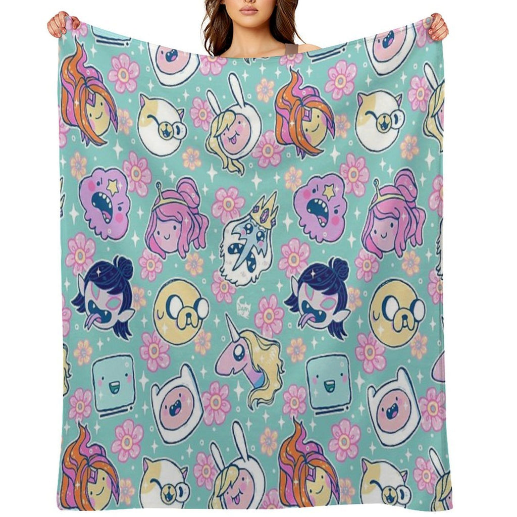 Adventure Time Friends 1 - REMASTERED - Machine-washable Throw Blanket
