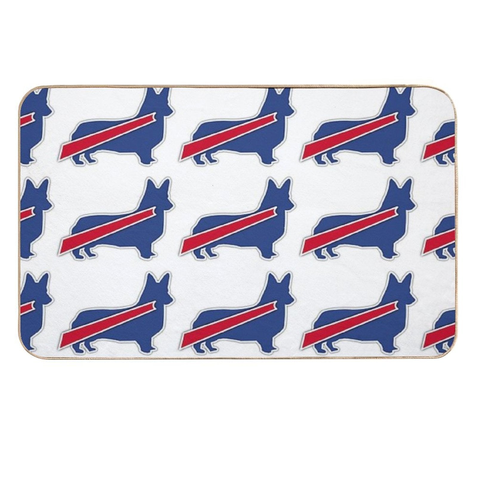 Buffalo Bills Corgi  Rapid-Drying Bath Mat