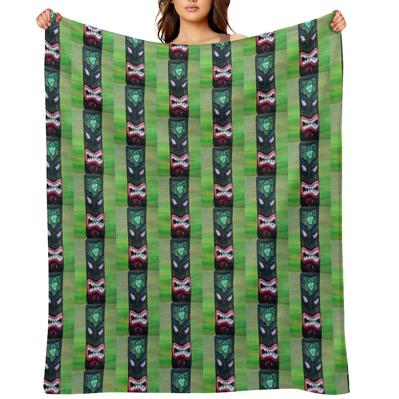 Tiki Tiki Quick-dry Throw Blanket