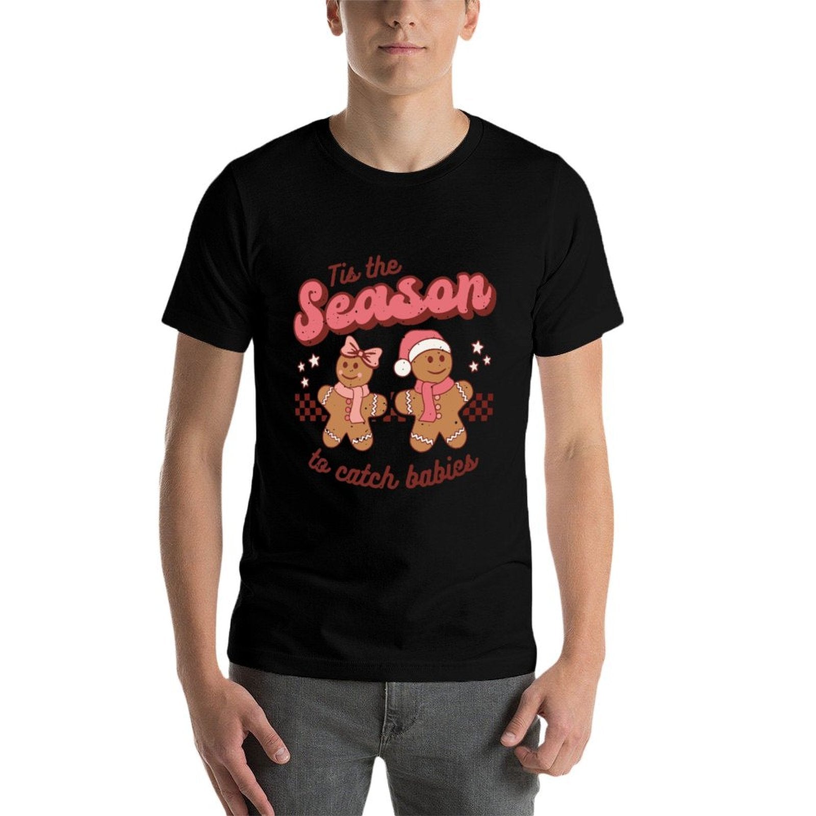 Christmas Labor And Delivery Postpartum Nurse Retro Midwife Sweatshirt  Vintage-inspired T-Shirt