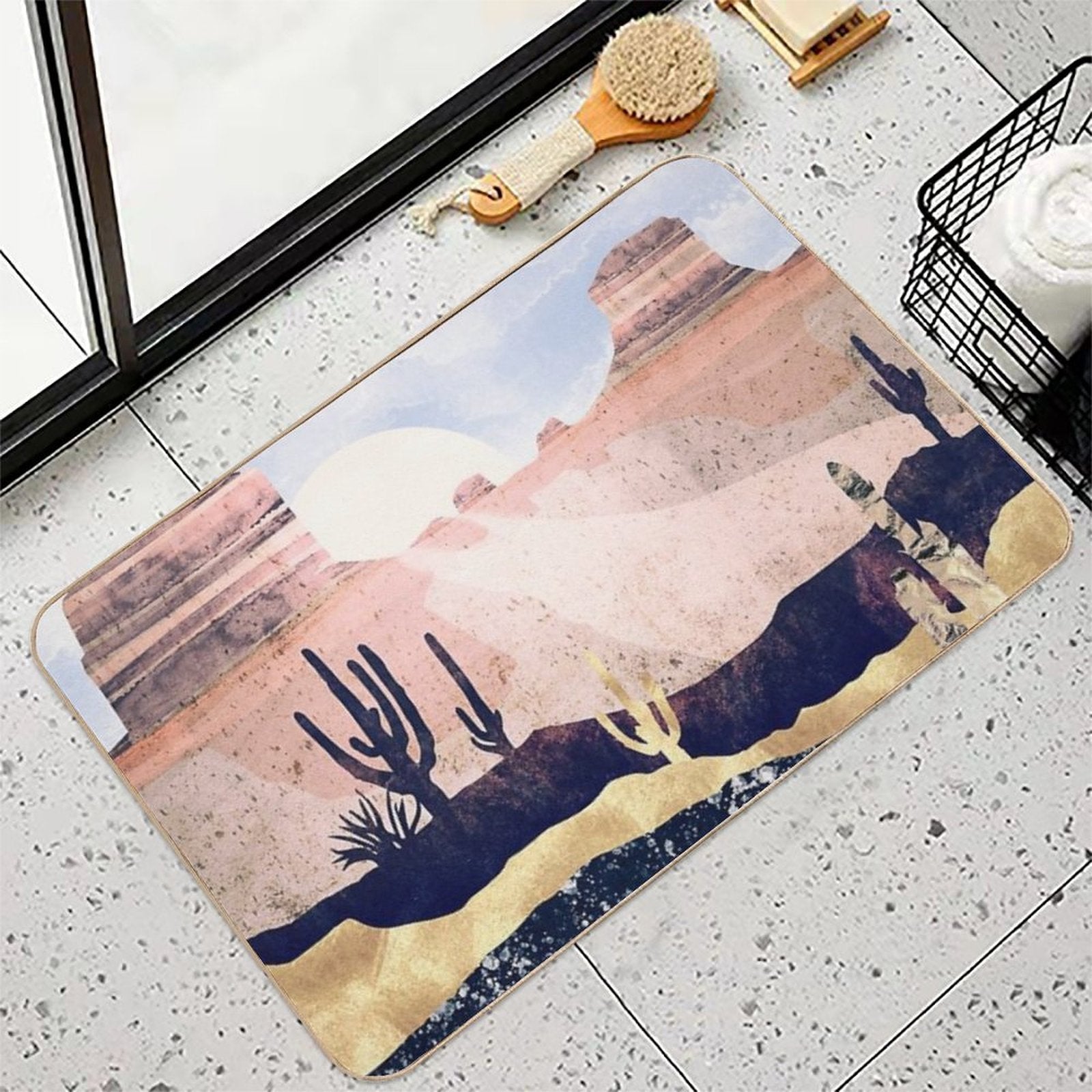 Autumn Desert  Dirt-Trapping Bath Mat