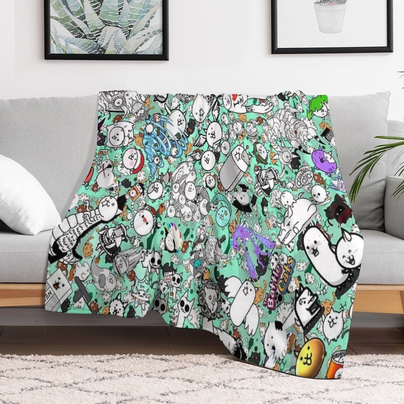 Battle Cats Comfort Throw Blanket