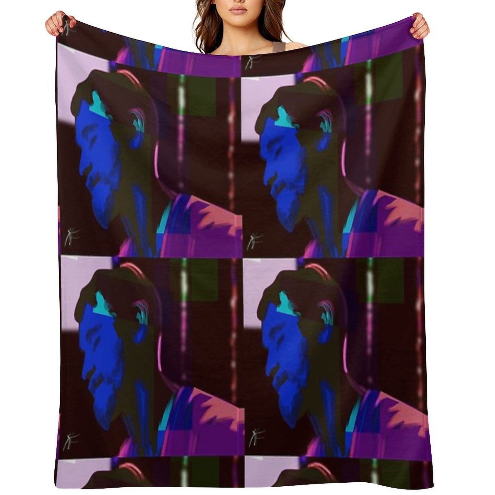 Neon Dude 1 Premium Throw Blanket