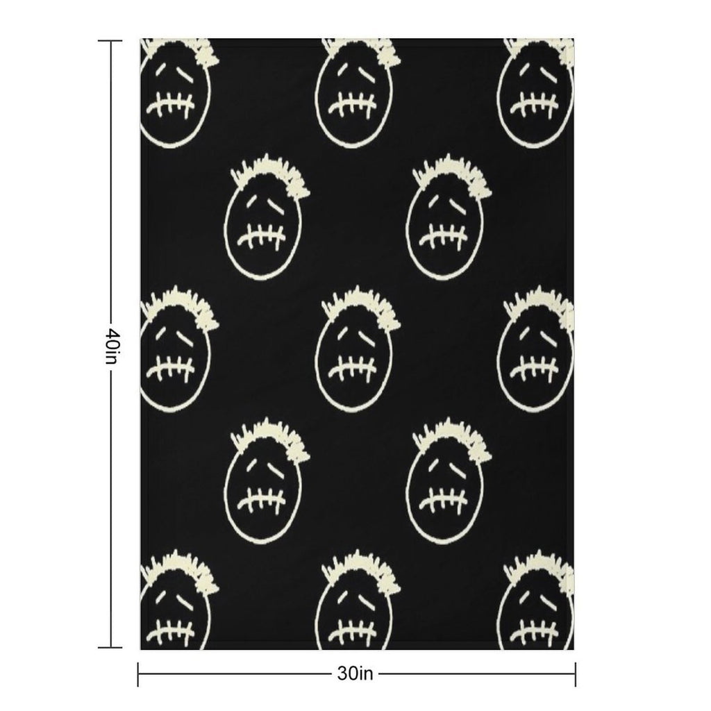 Cactus Jack Face Machine-washable Throw Blanket