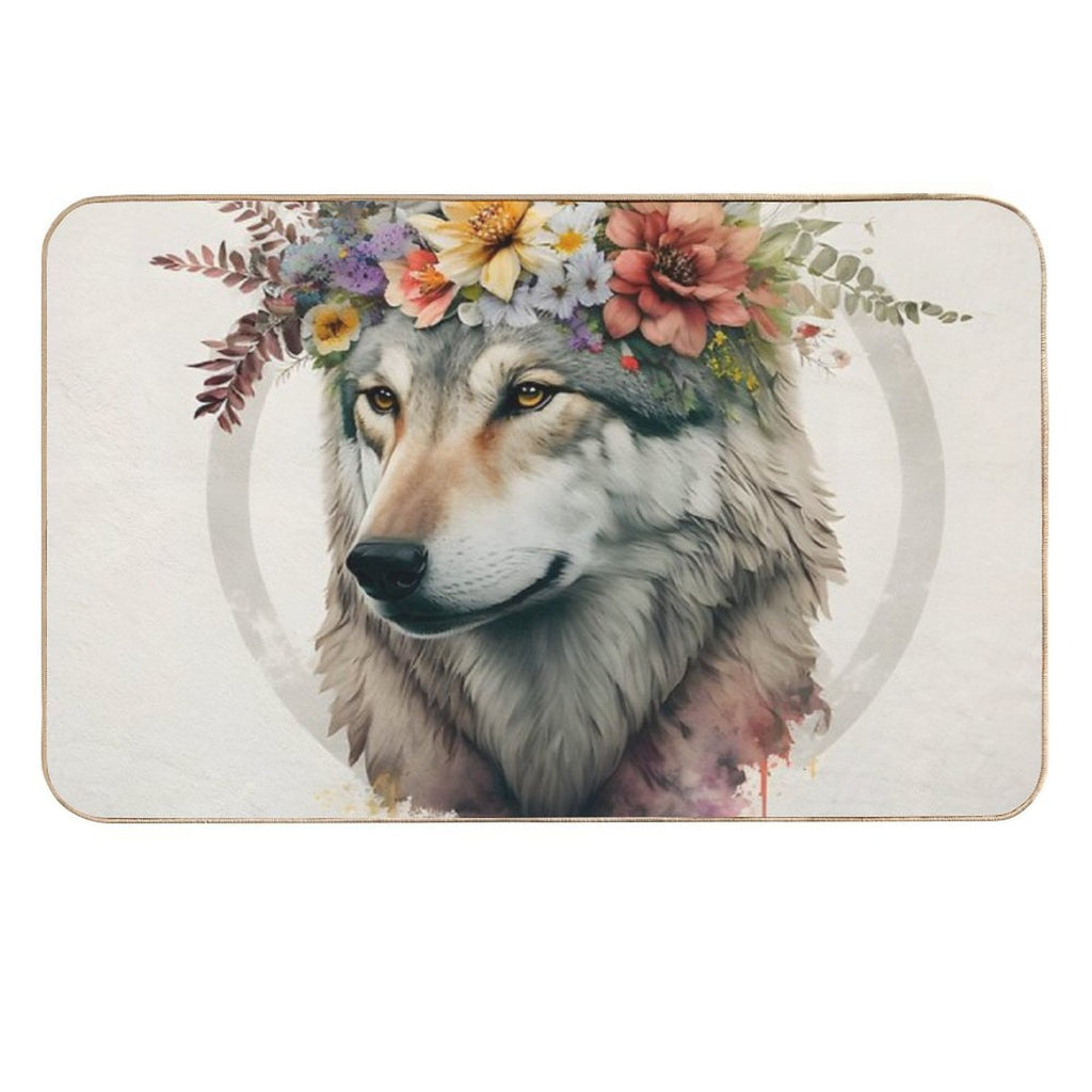 Shadowed Wolf's Stealth  Long-Lasting Bath Mat