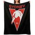 Sydney The Bloods Swans Haughty Swannies-Logo Wrinkle-free Throw Blanket