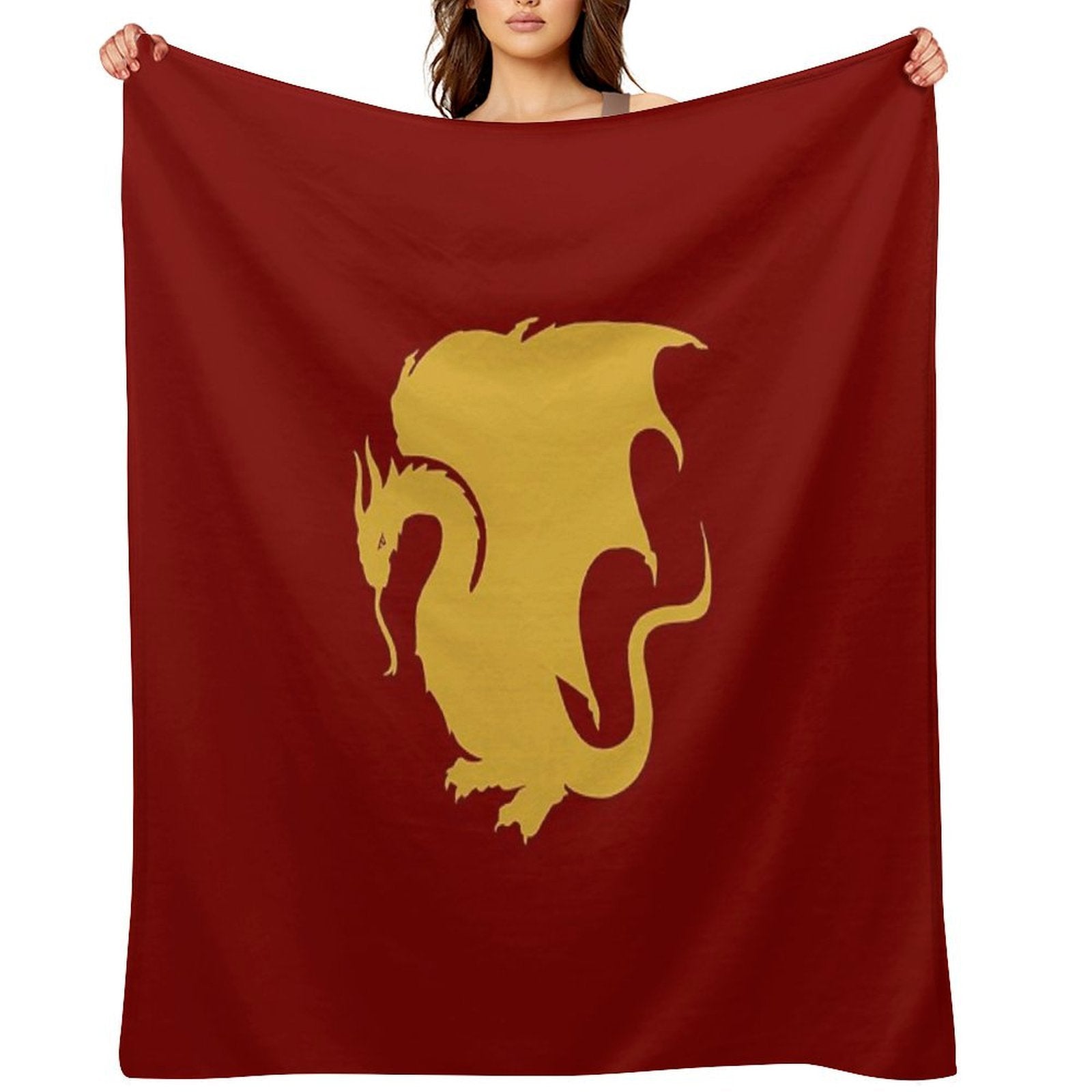Arthur's Dragon Wrinkle-free Throw Blanket