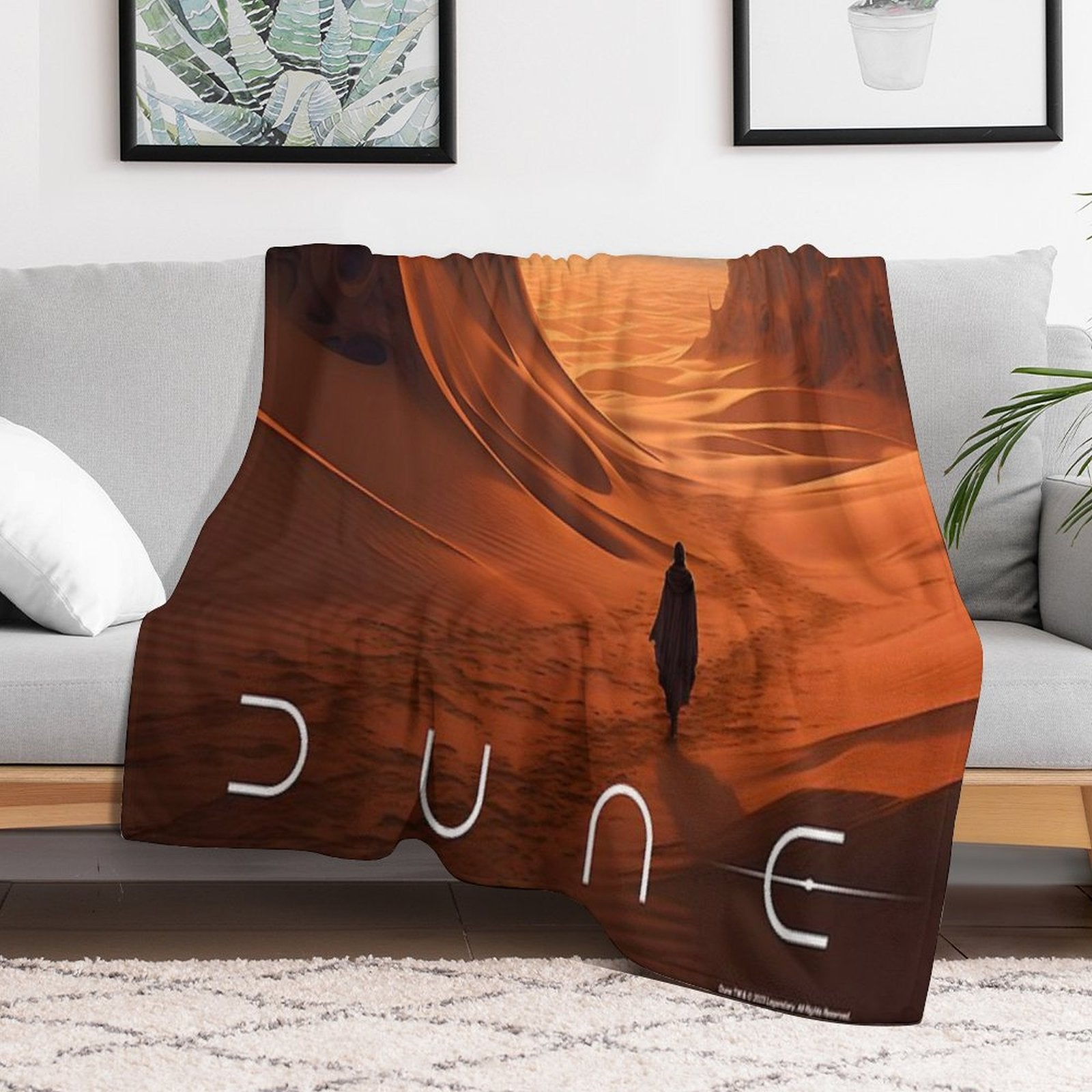 Dune 2020 Fan Art Machine-washable Throw Blanket