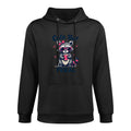 Cute But Feral Girl Summer Raccoon Funny Women Medium-Weight Fabric Hoodie