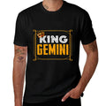 Funny King Gemini Zodiac Sign June May Birthday Boys Men  Trendy Pattern T-Shirt