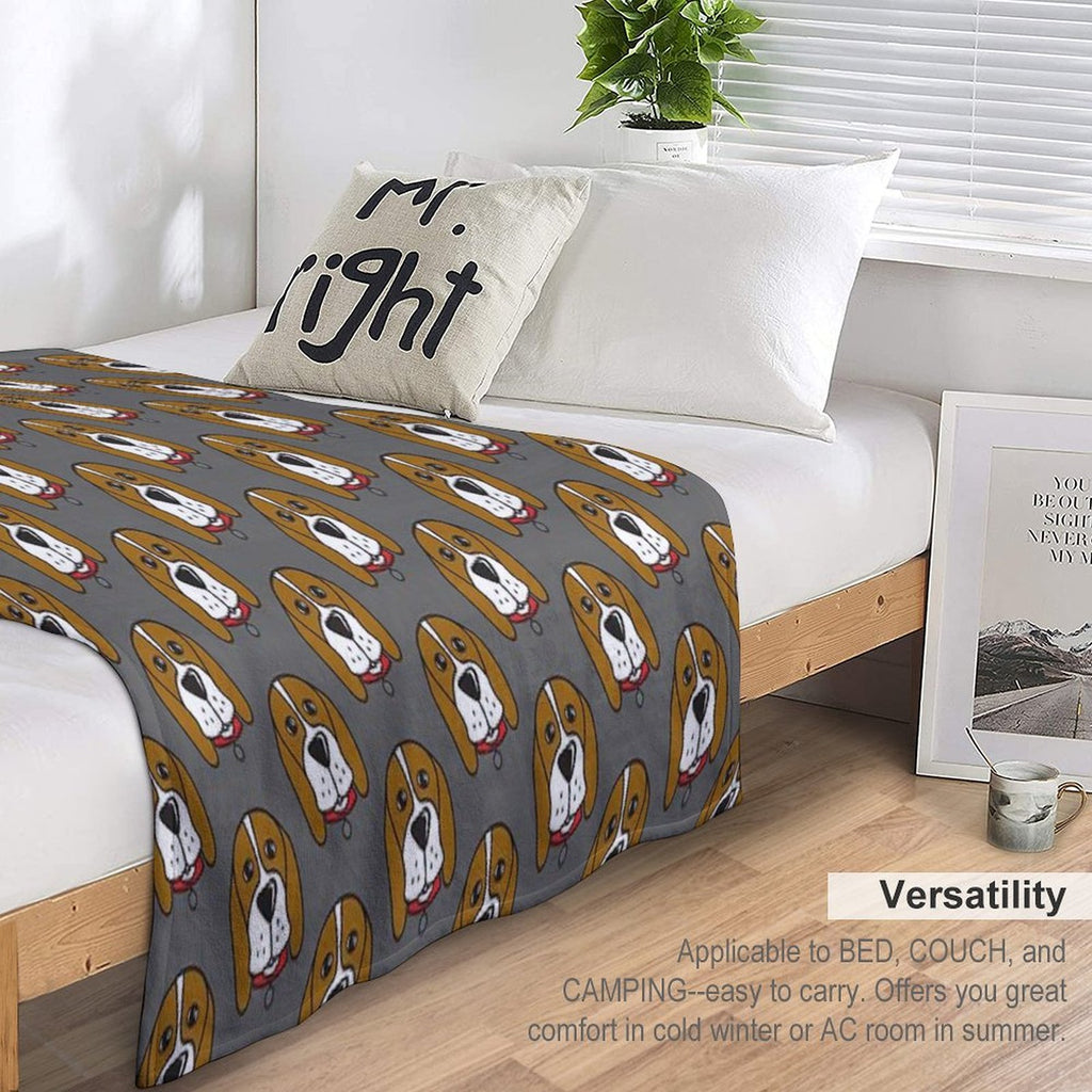 Beagle Rescue Victoria Merch! Shrink-resistant Throw Blanket