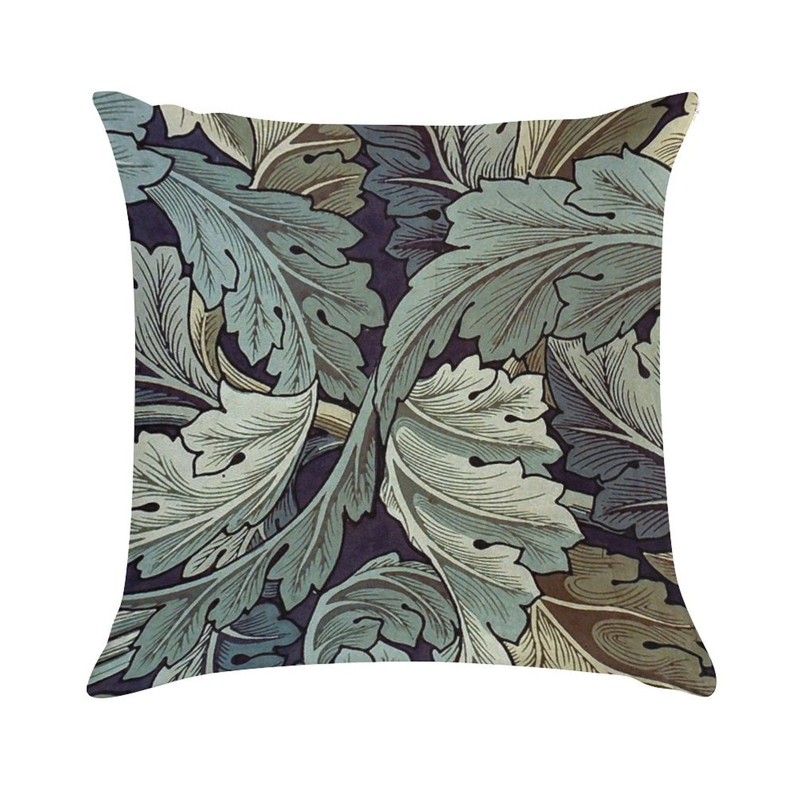William Morris Acanthus Blue Pattern Soft Home Decor Throw Pillow