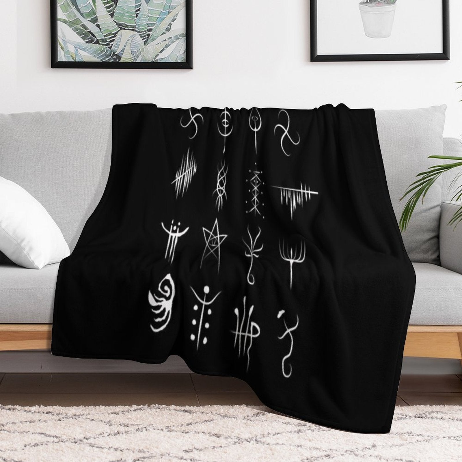 Bloodborne Caryll Runes Plush Throw Blanket