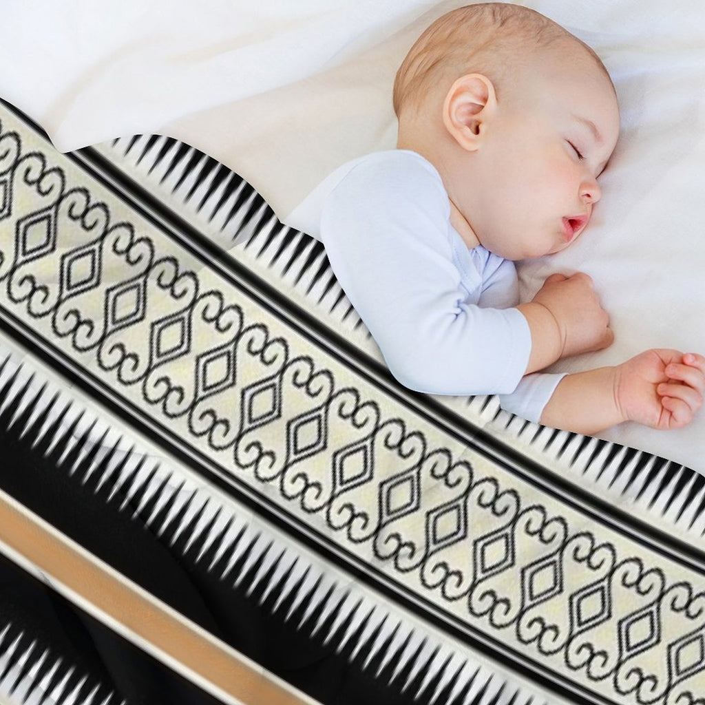 Tribal Seamless Pattern Multi-functional Throw Blanket