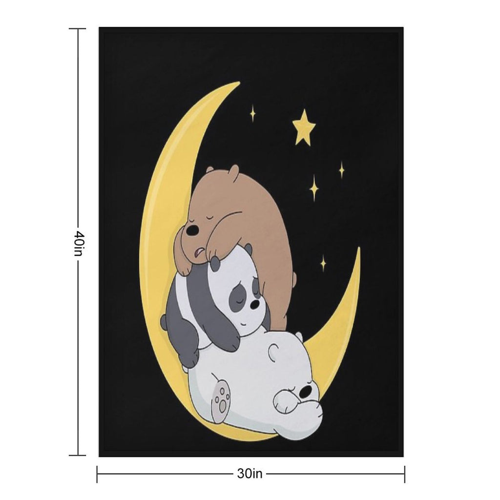 We Bare Bears Compact Throw Blanket
