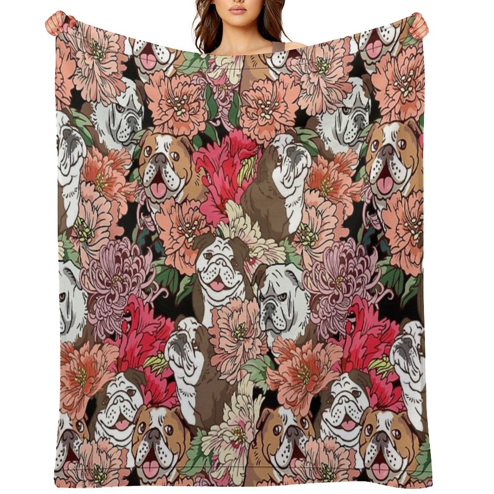 Because English Bulldog Quick-dry Throw Blanket